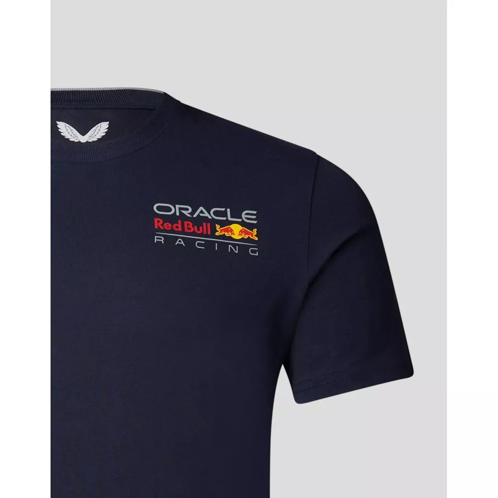 Oracle Red Bull Racing Unisex Core T-Shirt Full Colour Logo - Night Sky