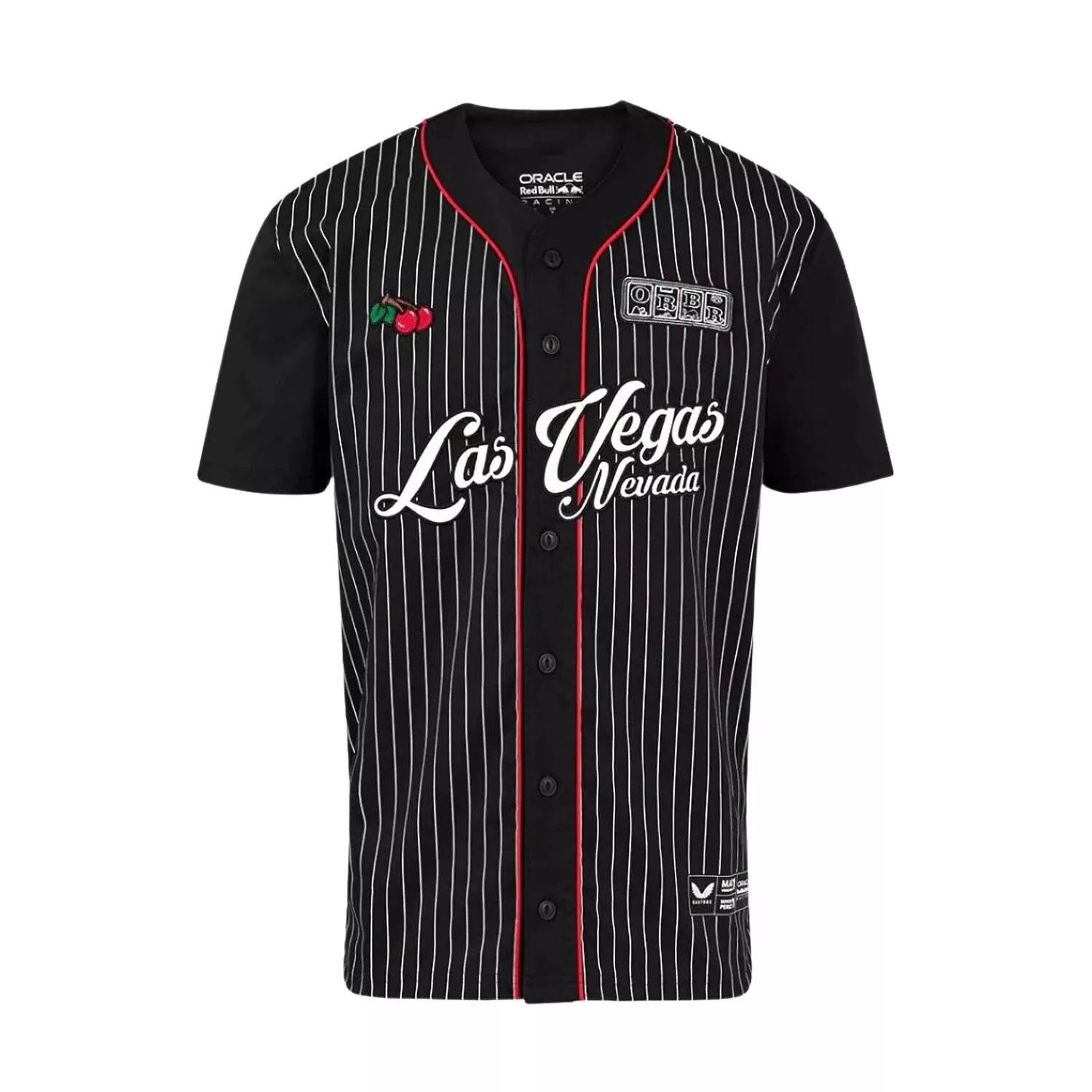Red Bull Racing F1 Special Edition Las Vegas GP Baseball Jersey - Black